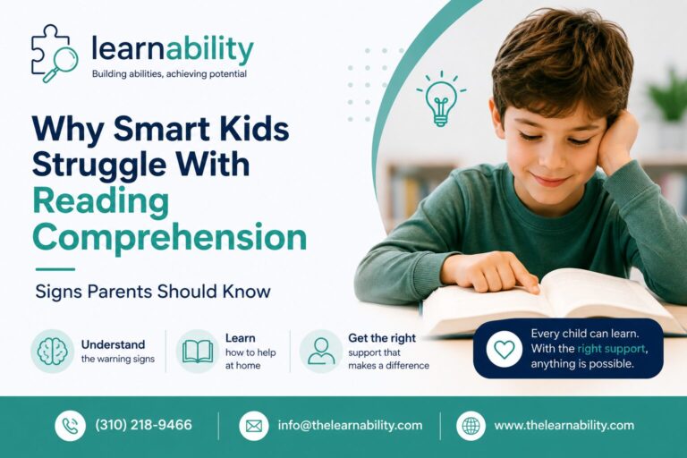 Learnability reading comprehension support for children struggling with reading difficulties